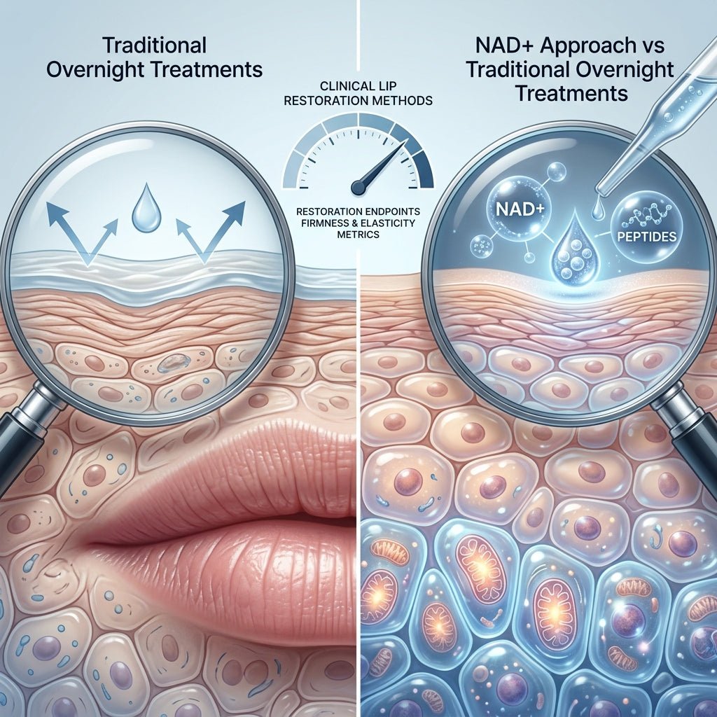 Clinical Lip Restoration Methods: Our NAD+ Approach vs Traditional Overnight Treatments - Fourth Youth