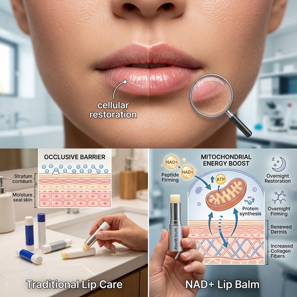 NAD+ Lip Balm vs Traditional Lip Care: Why Cellular Energy Wins - Fourth Youth