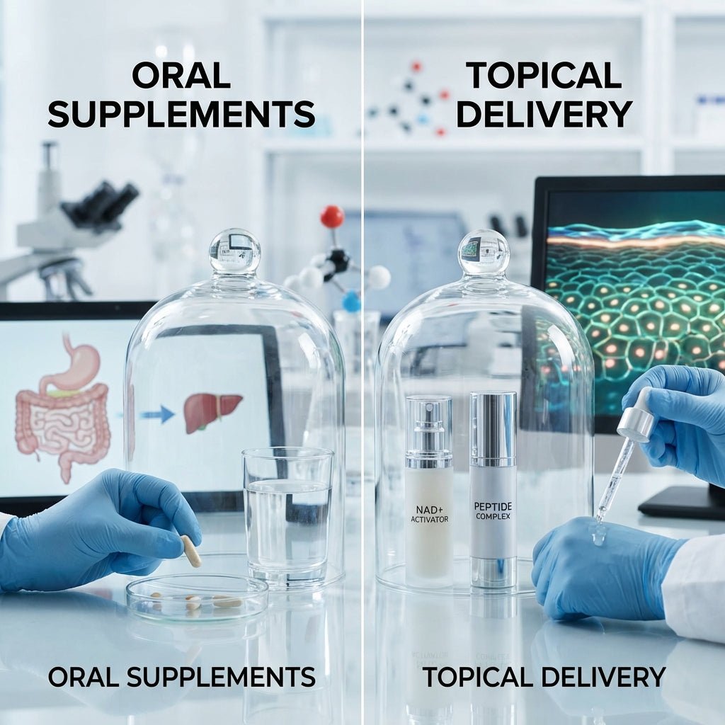 Topical NAD+ vs Oral Supplements: Why We Chose Skin-First Cellular Energy - Fourth Youth