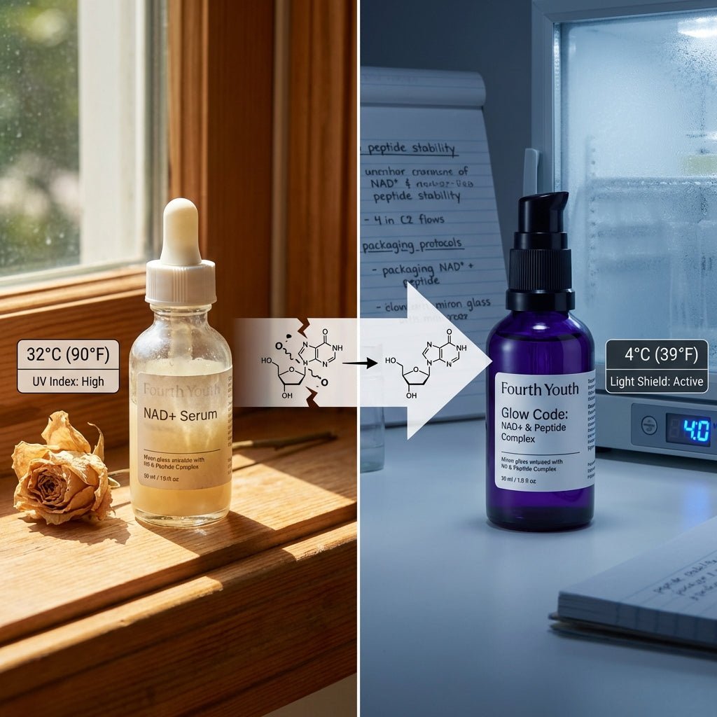 Why Packaging Matters: Protecting NAD+ and Peptide Active Potency - Fourth Youth